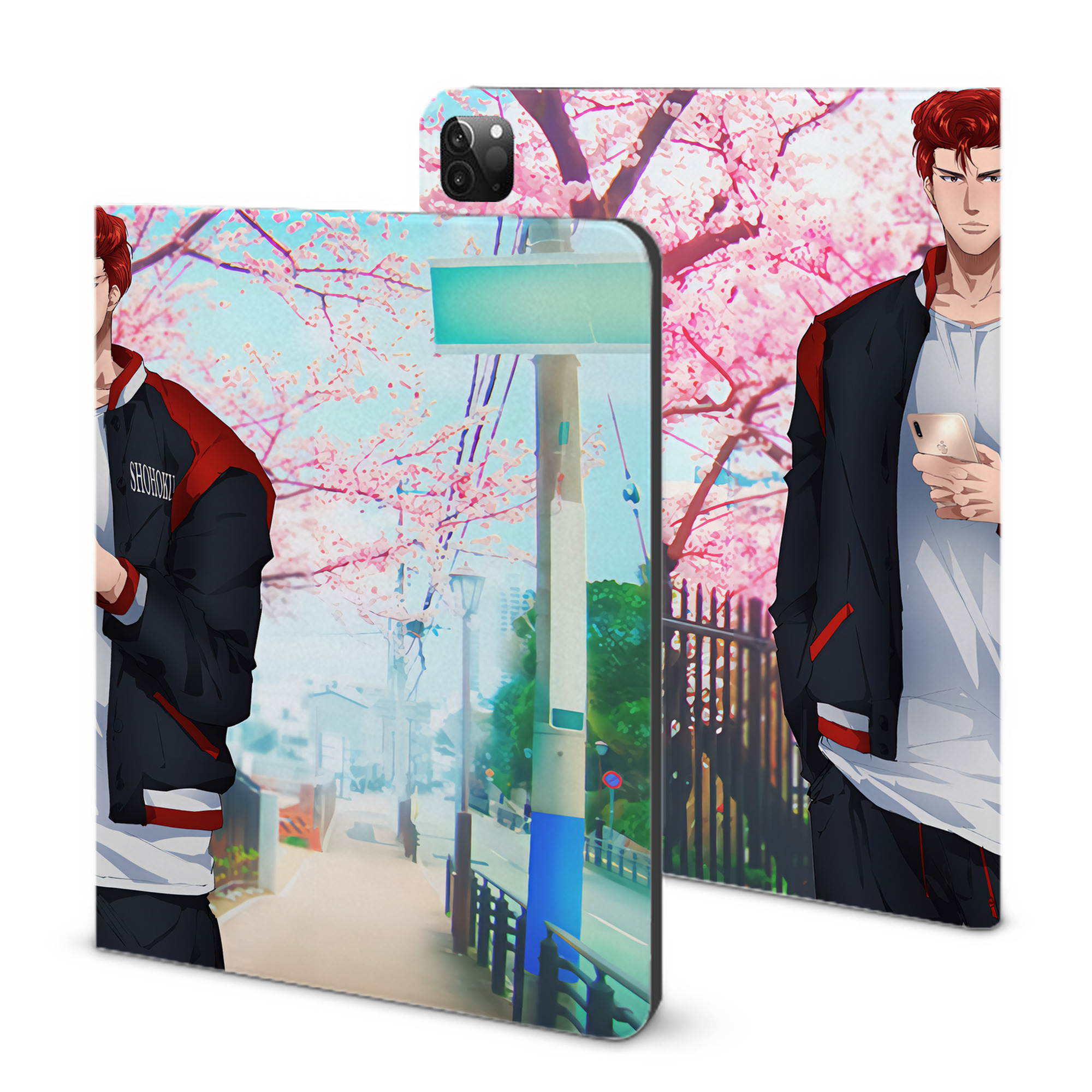 （画像用） SLAM DUNK／スラムダンク IPadケース ペンホルダー付き ブックスタイルデザイン